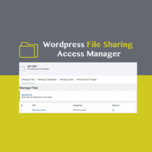 WP FSAM - File Sharing Access Manager